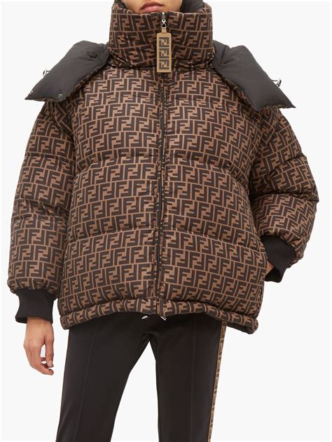 fendi coat black|Fendi puffer jacket cost.